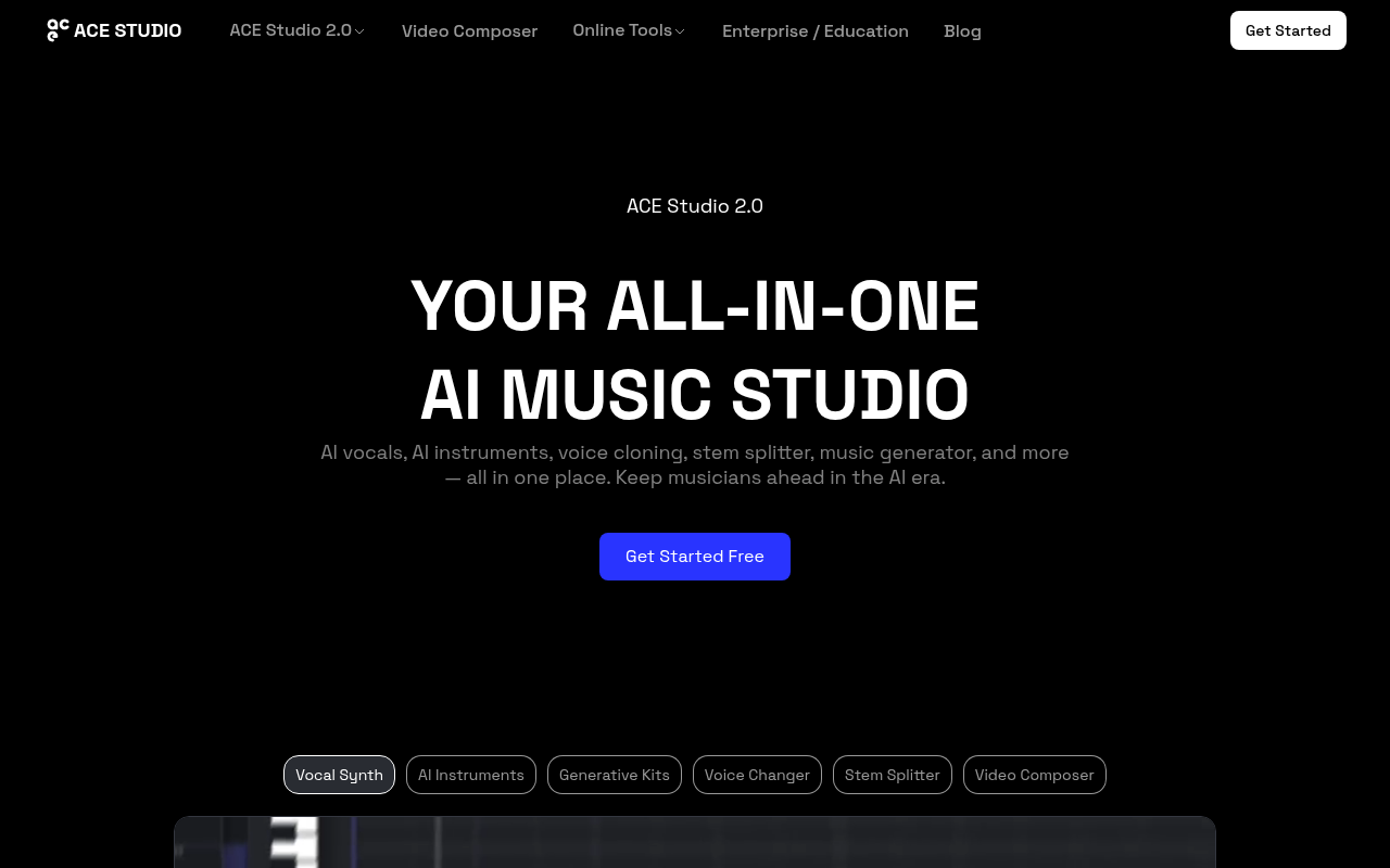 ACEStudio screenshot