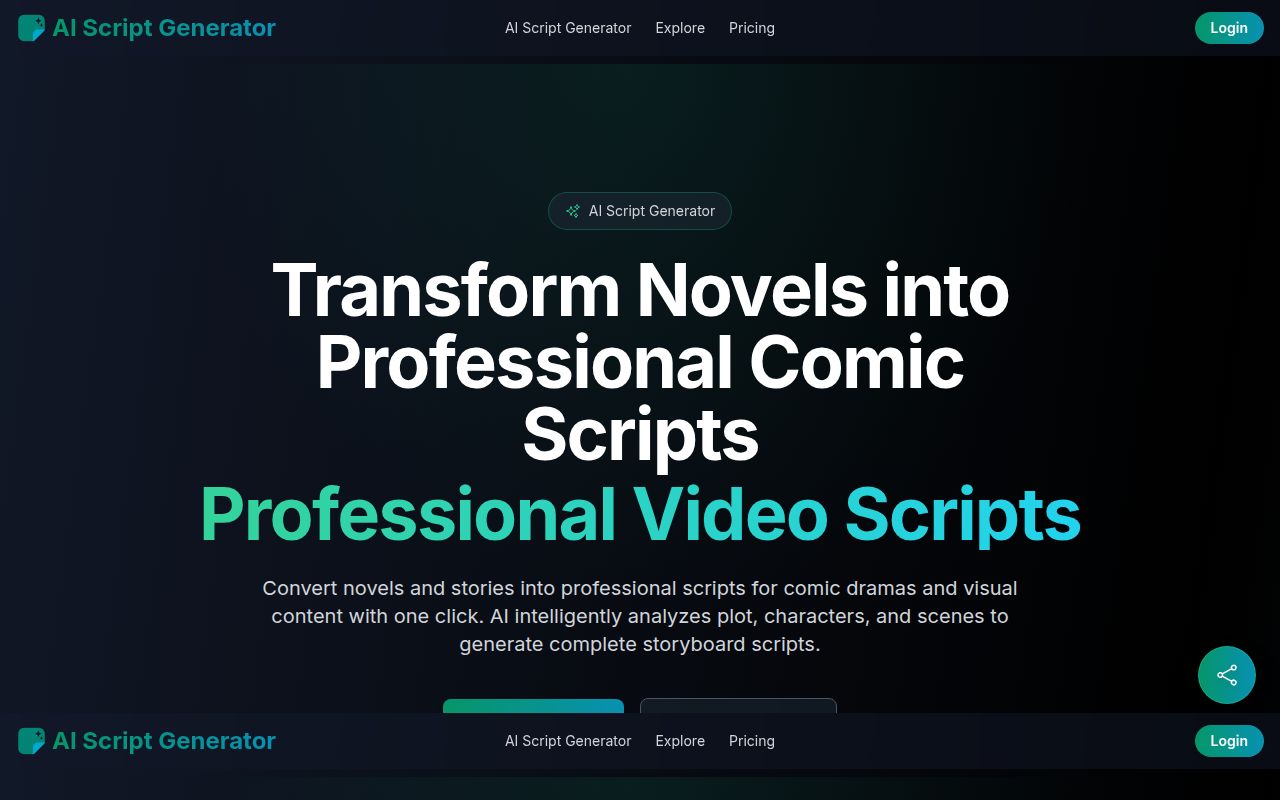 AI Script Generator screenshot