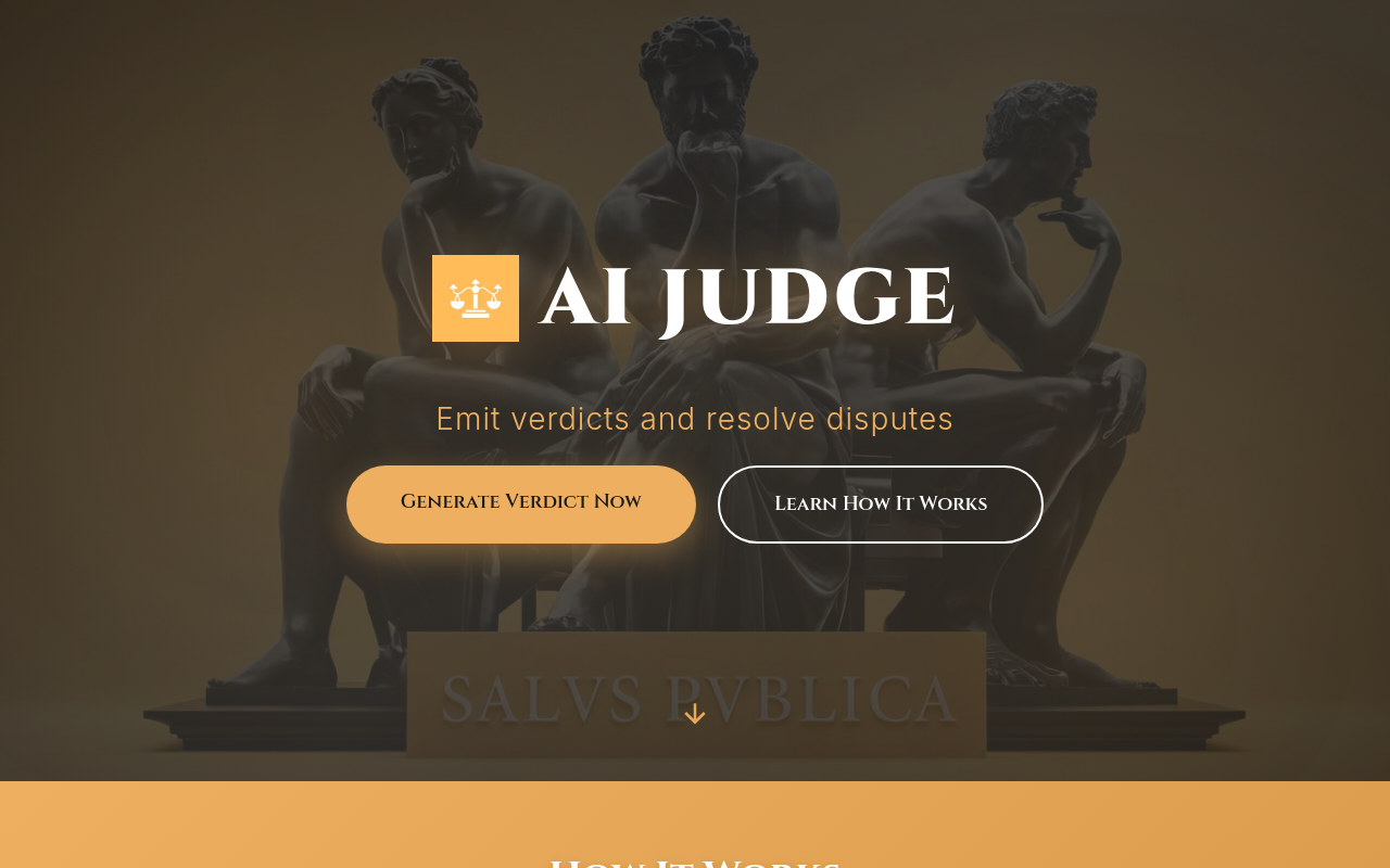 AIjudge screenshot