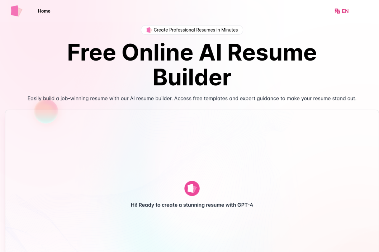 AIResumeBuilder screenshot