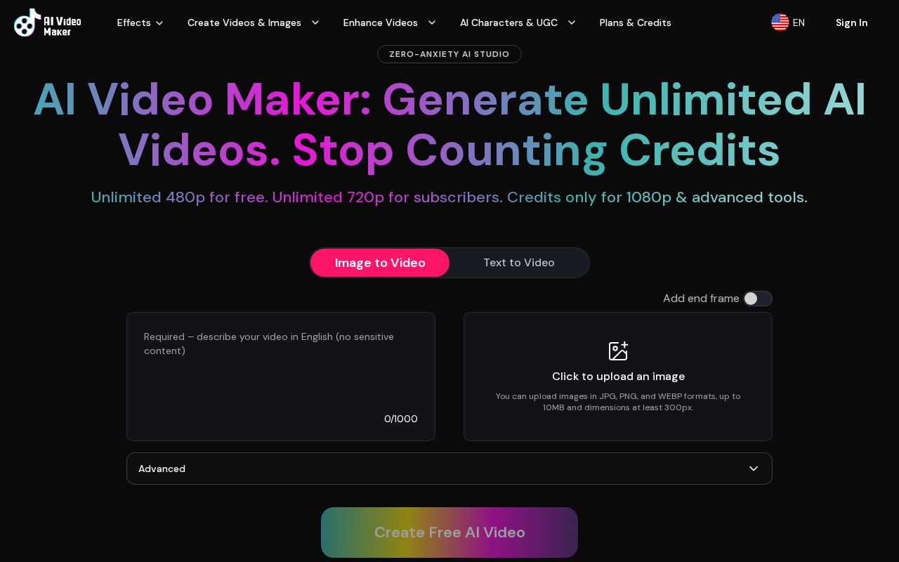 AIVideoMaker - Free AI Video Maker screenshot