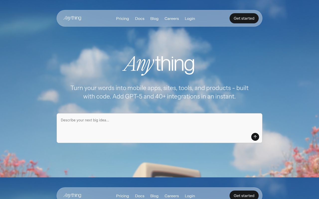 Anything - AI App Builder screenshot