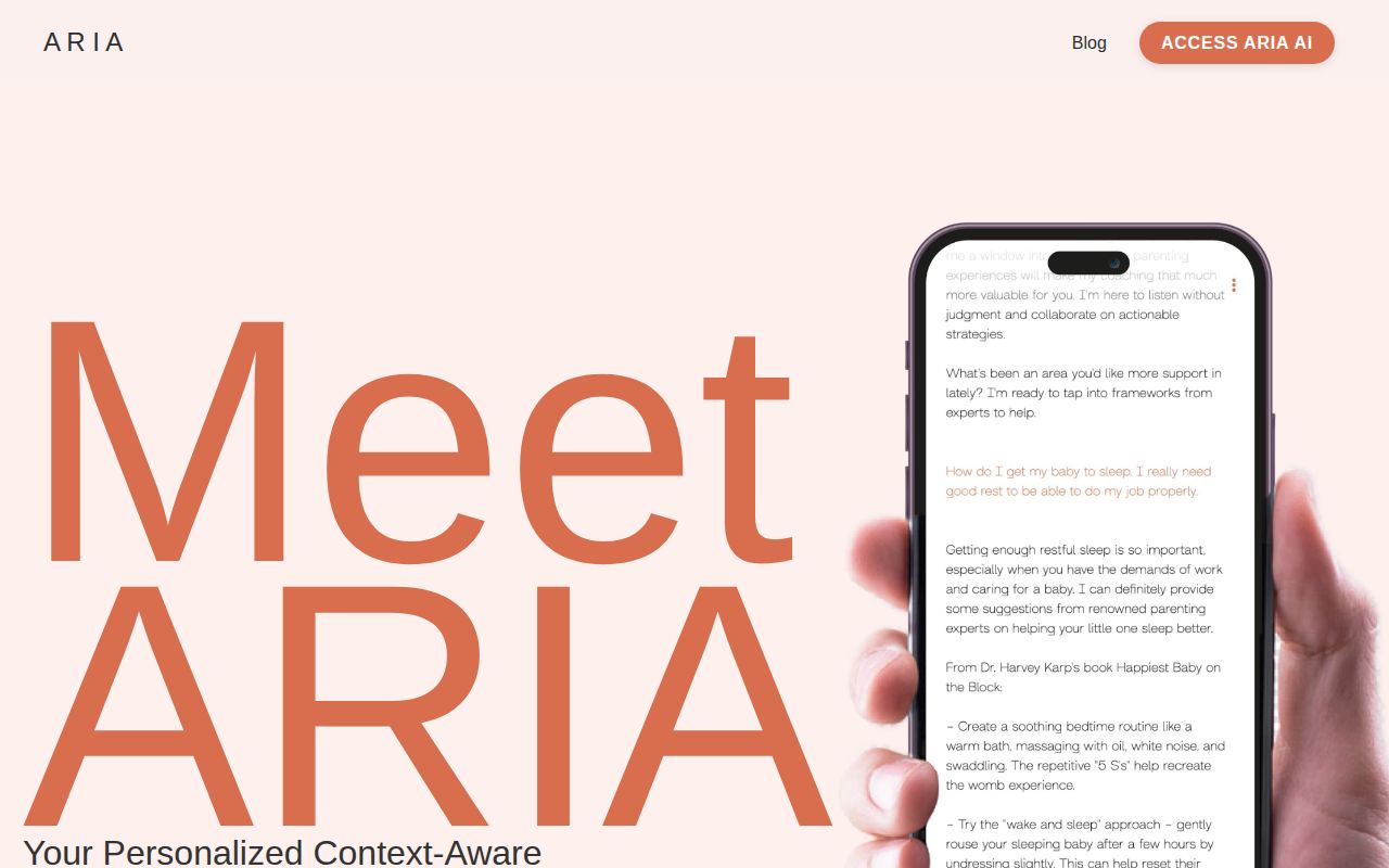 ARIA screenshot