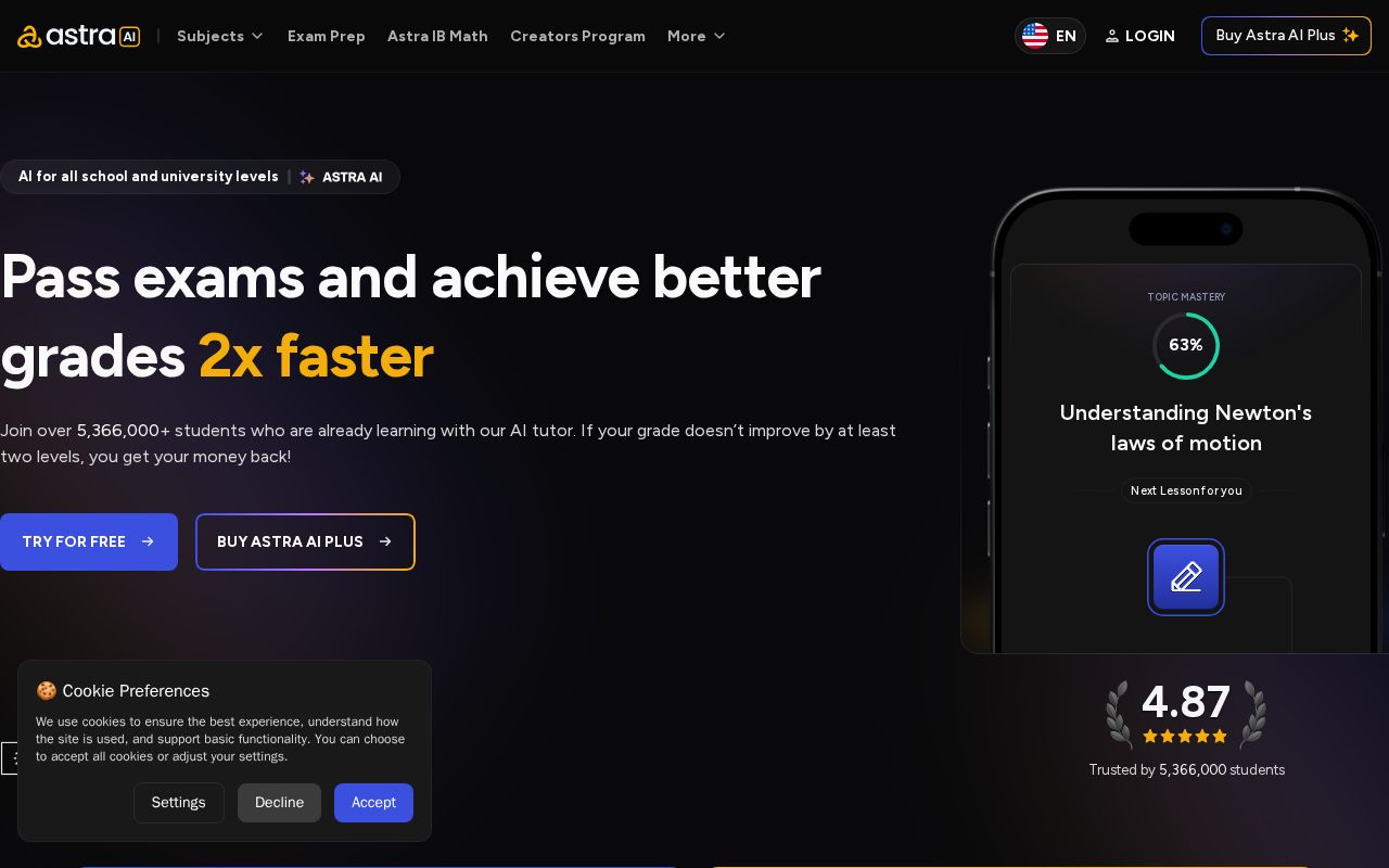 Astra screenshot