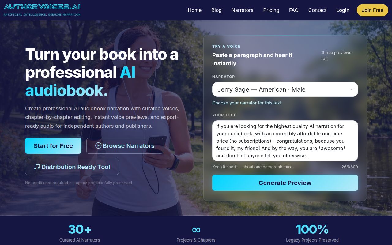 AuthorVoices.ai screenshot