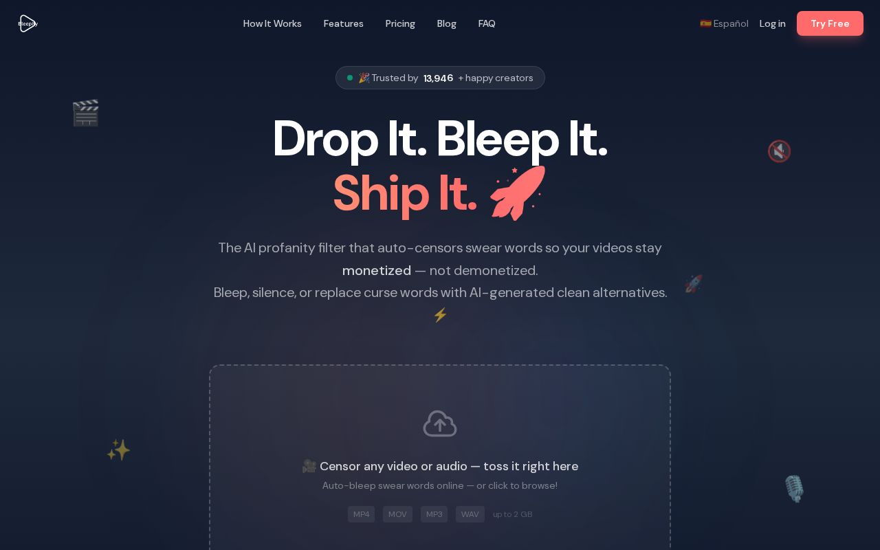 Bleepify screenshot