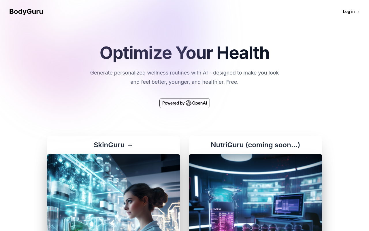 Bodyguru screenshot
