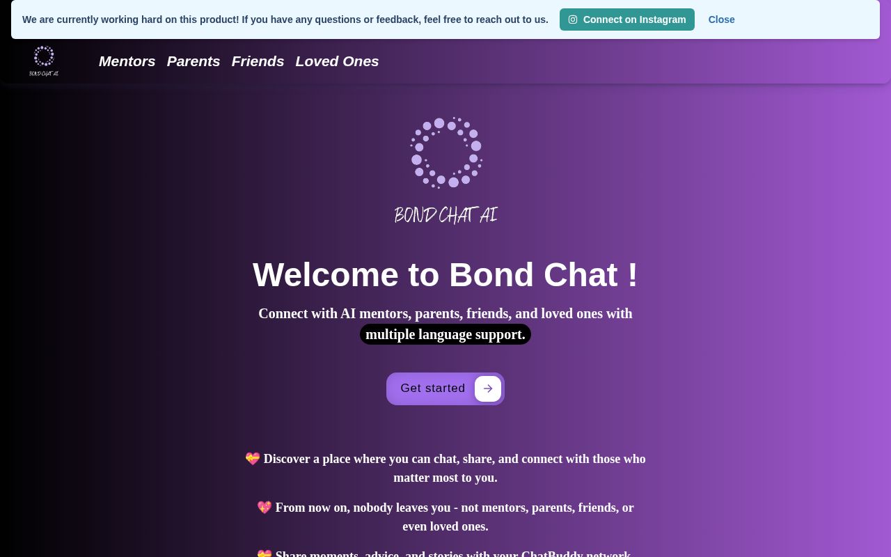 Bond Chat screenshot