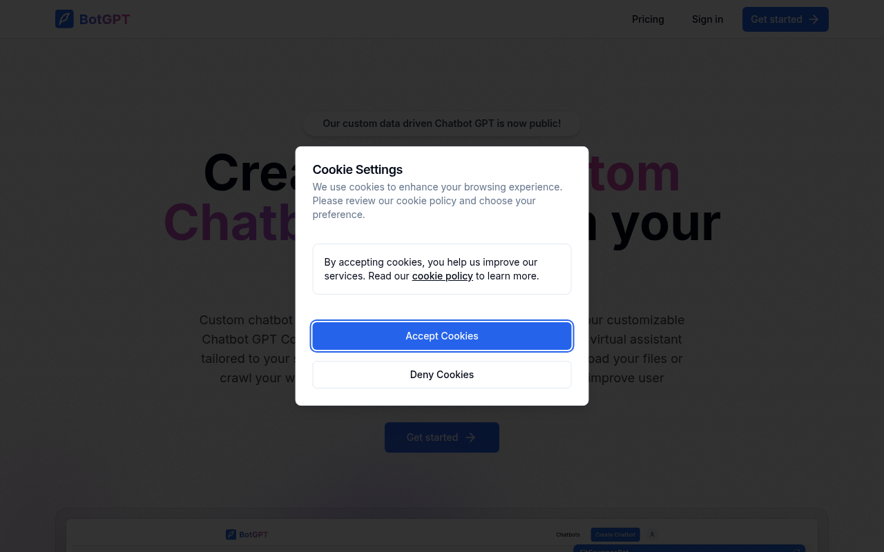 BotGPT screenshot
