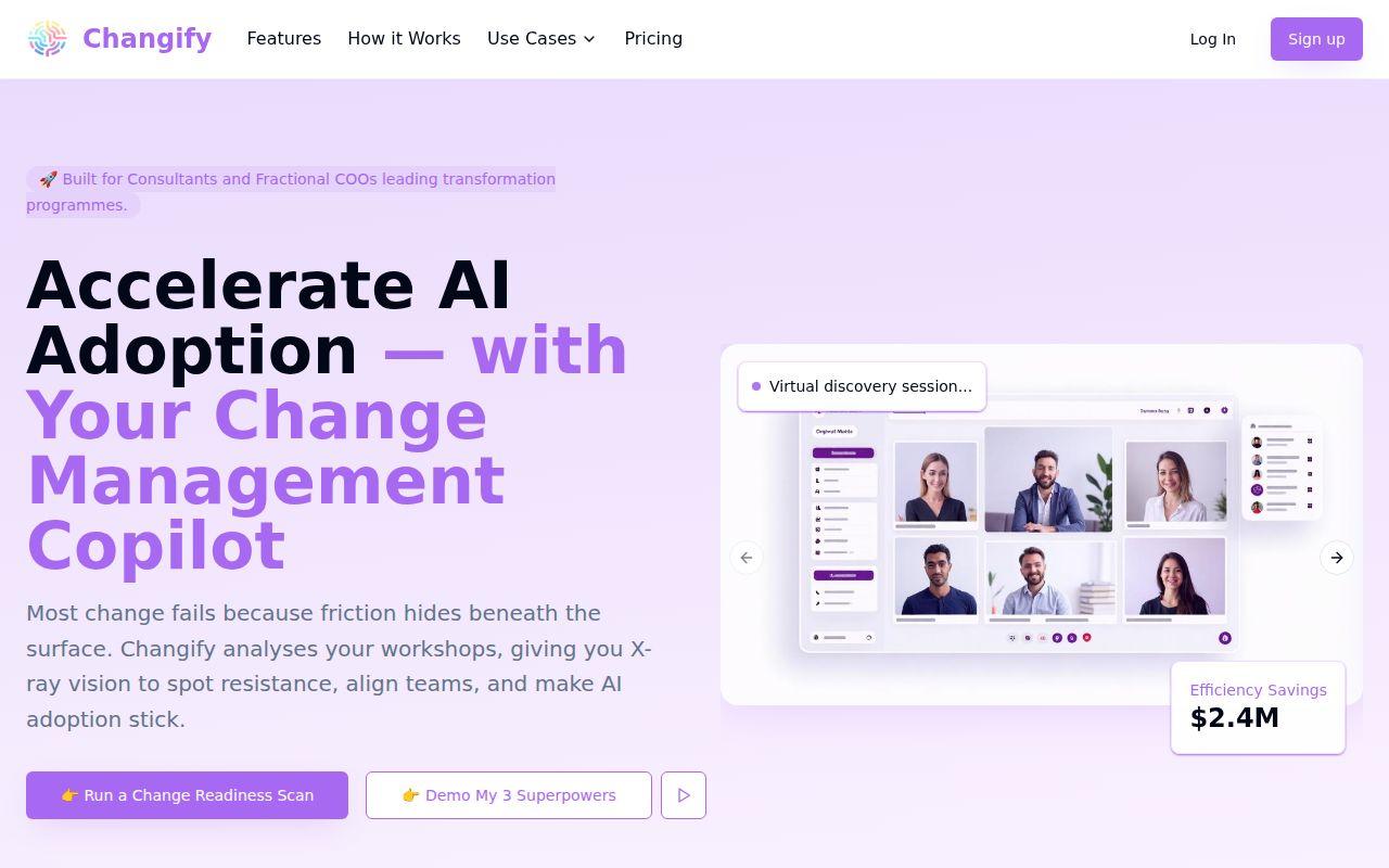 Changify screenshot
