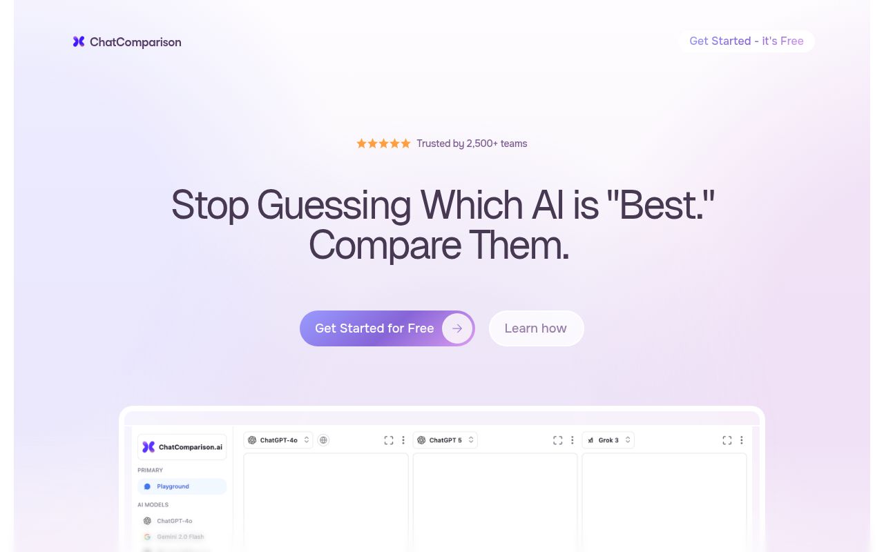 ChatComparison AI screenshot