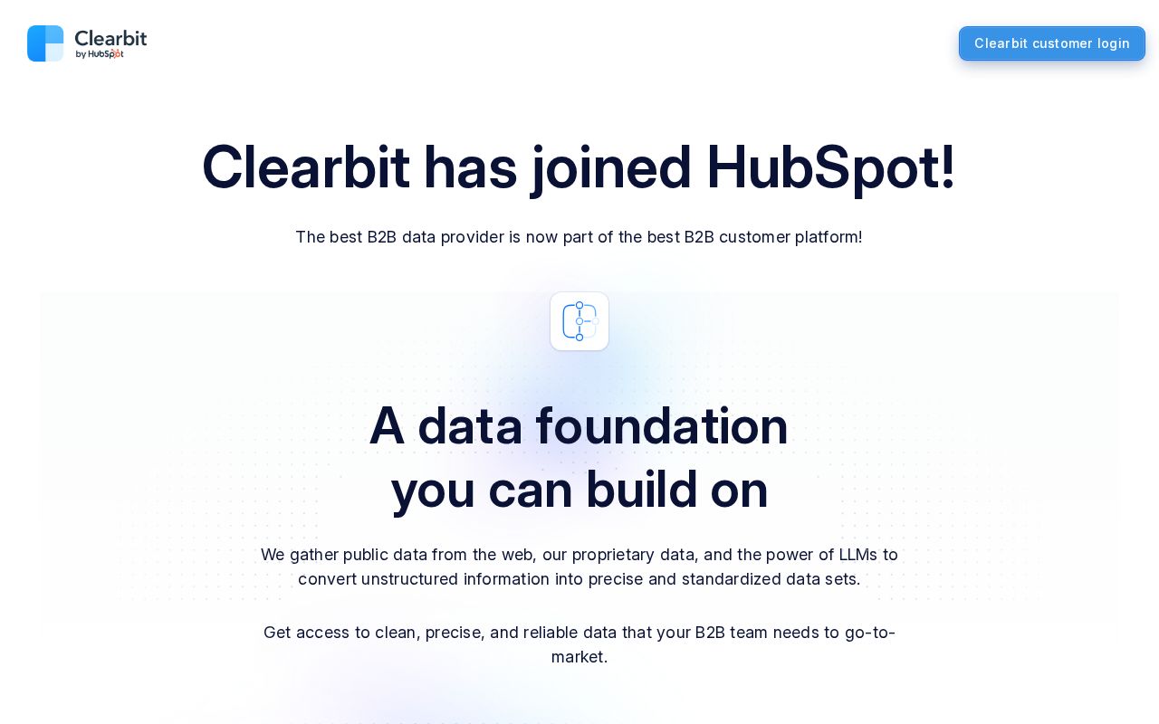 Clearbit screenshot