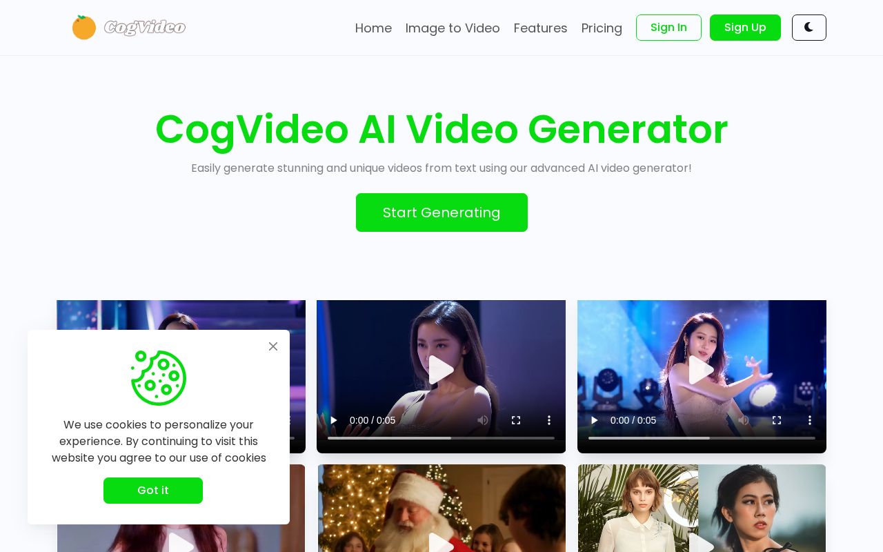 CogVideo screenshot