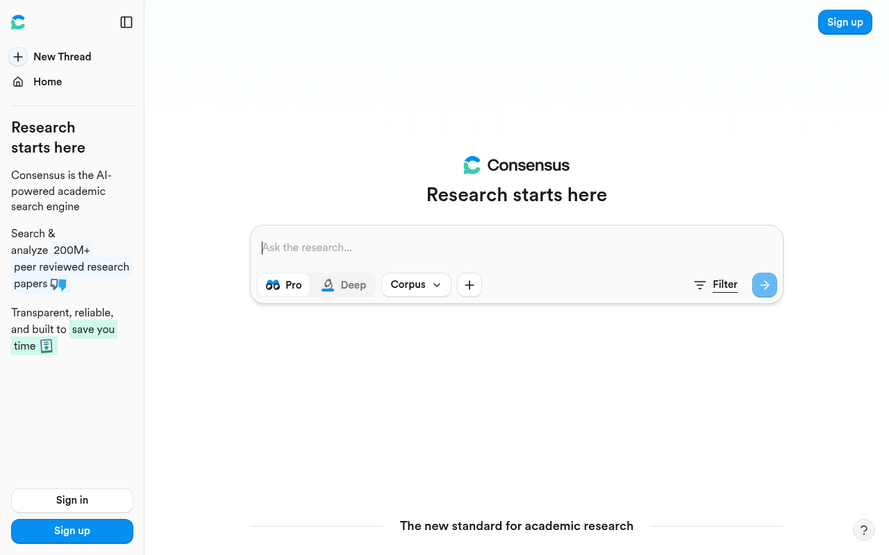 Consensus screenshot