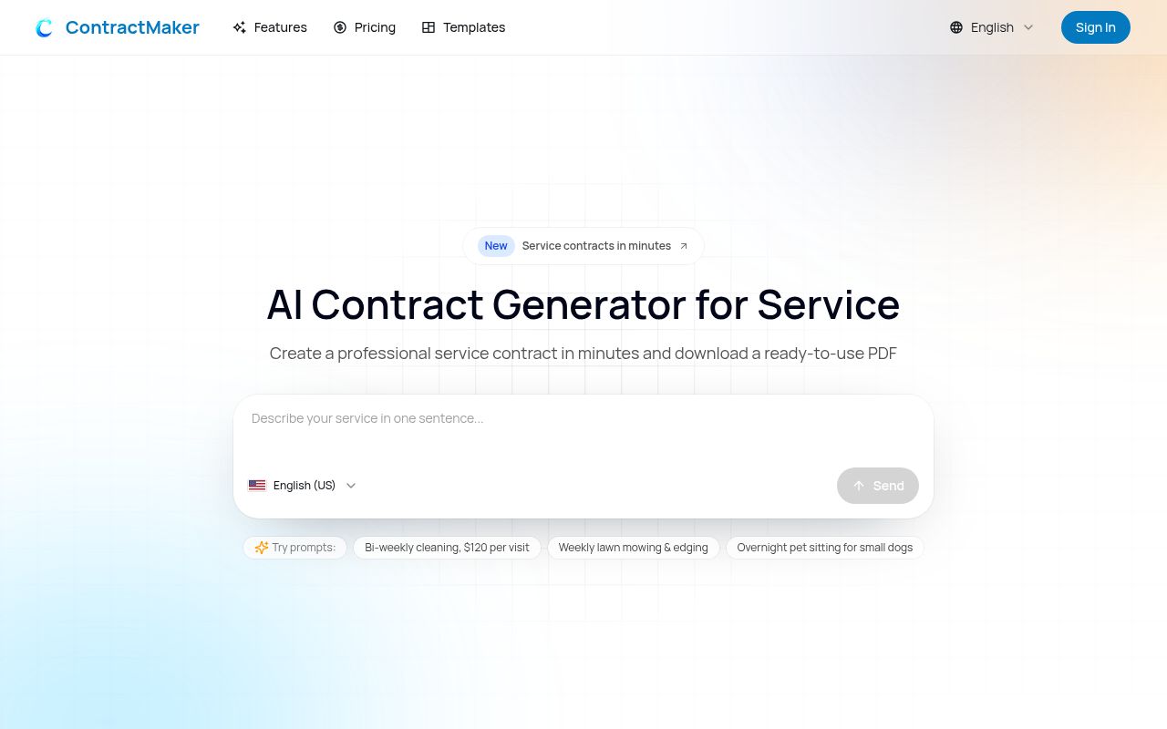 ContractMaker screenshot