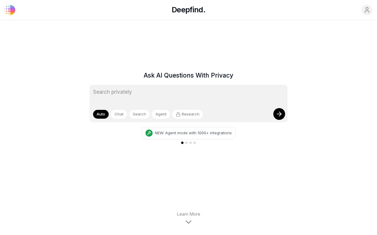 Deepfind screenshot