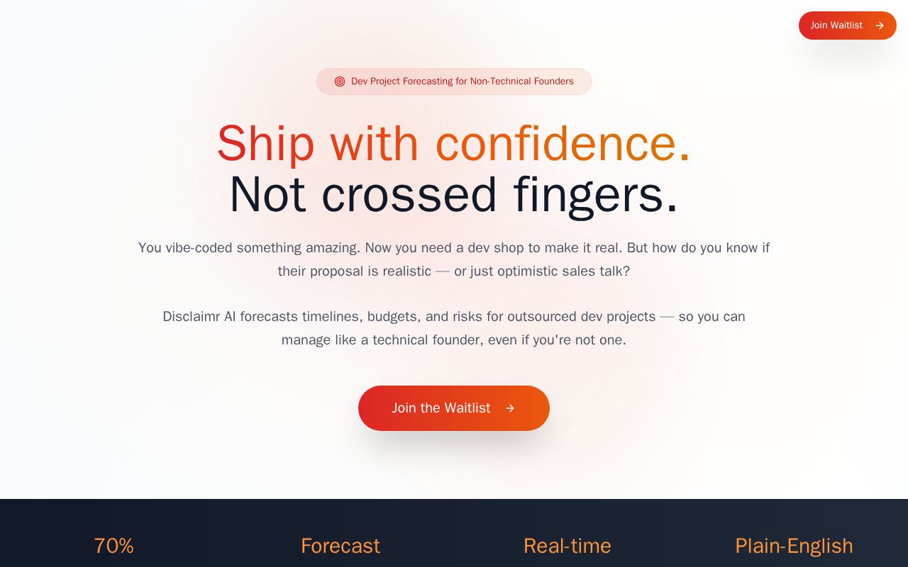 Disclaimr AI screenshot