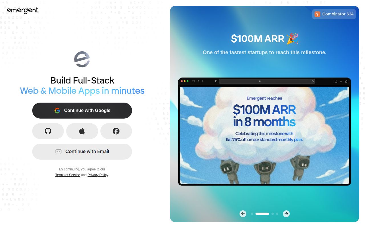 Emergent screenshot