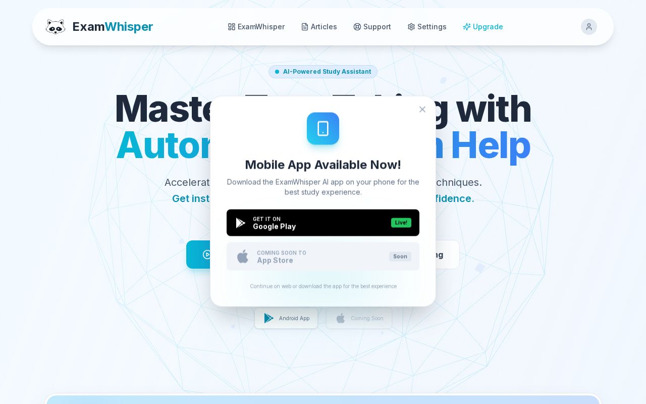 ExamWhisper screenshot