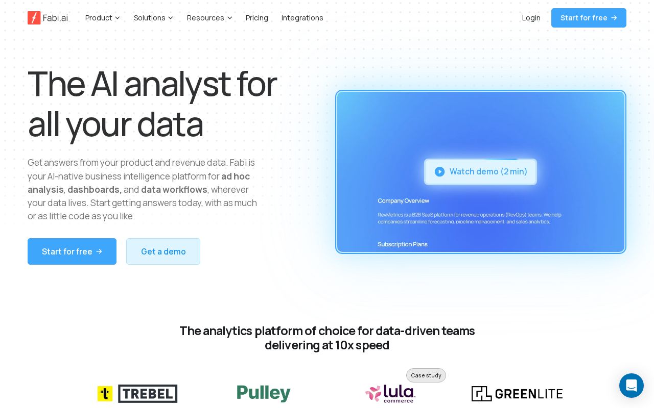 Fabi.ai screenshot