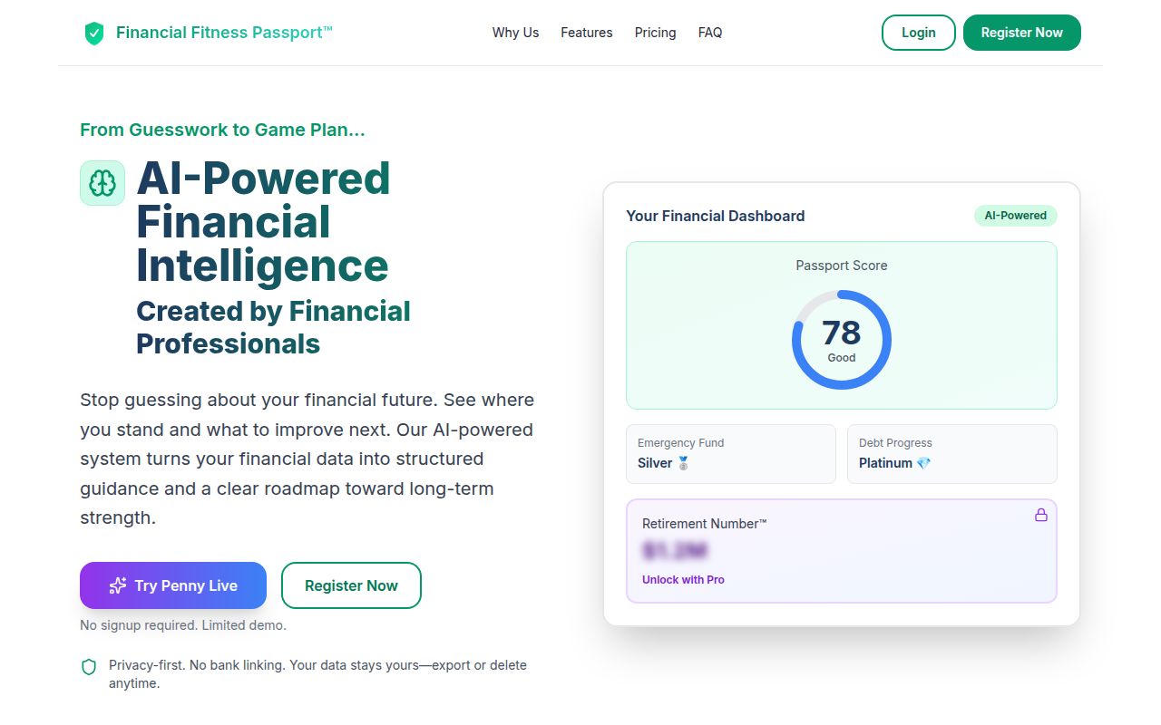 Financial Fitness Passport screenshot