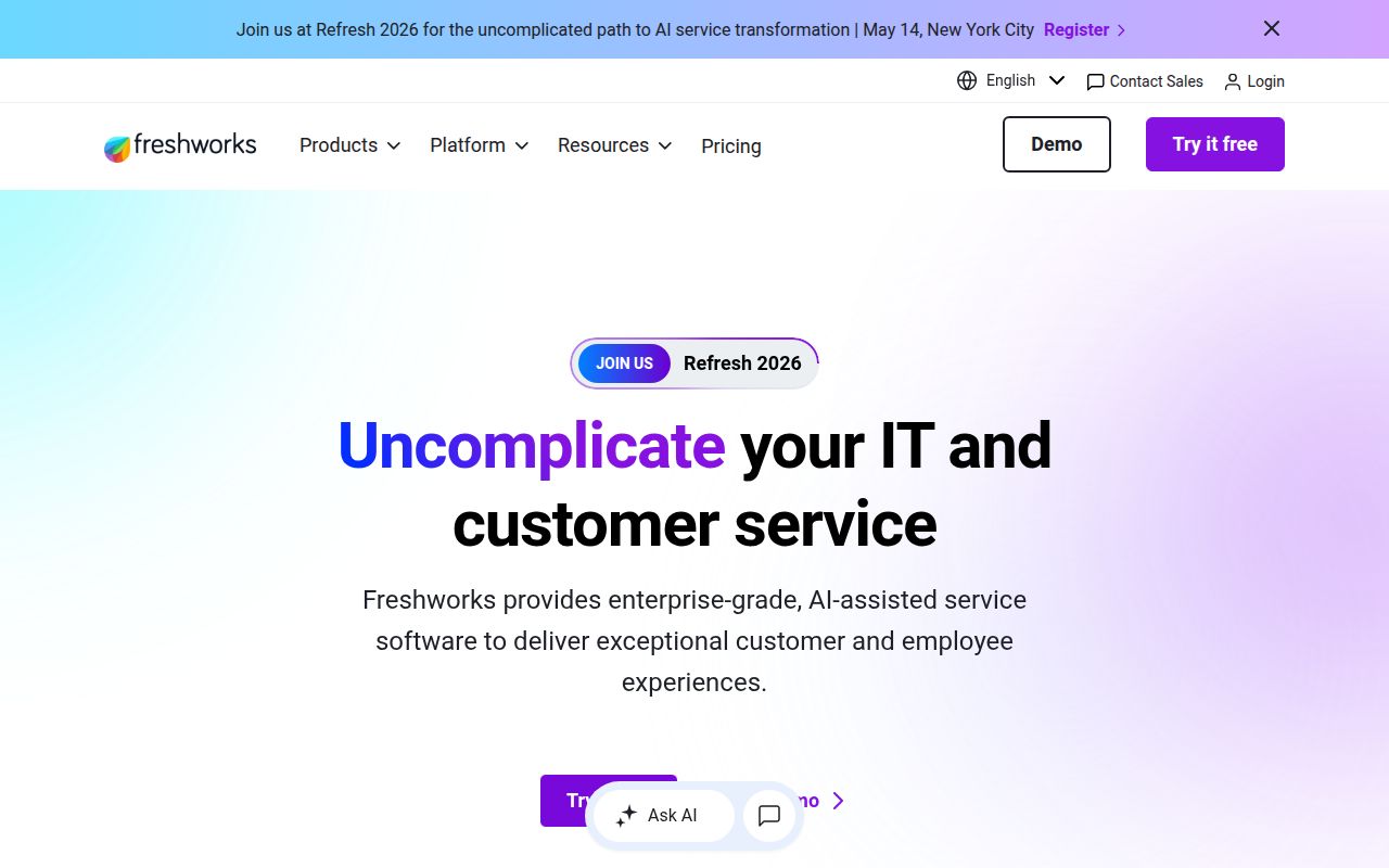 Freshdesk screenshot