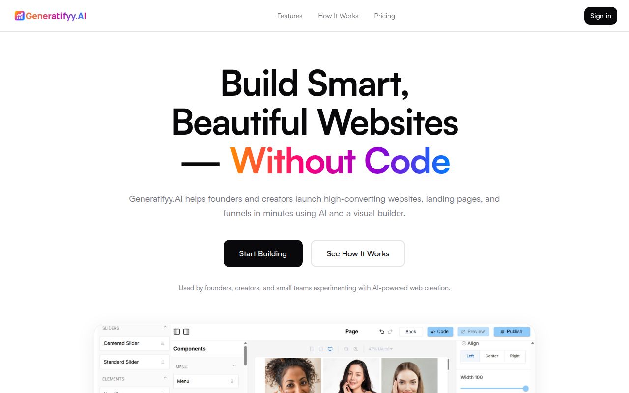 Generatifyy.AI screenshot