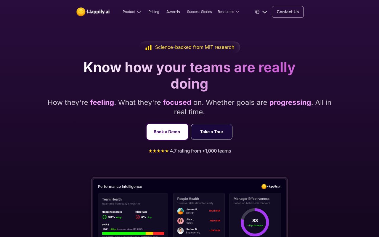 Happily.ai screenshot