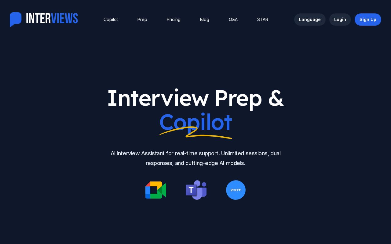 Interviews Chat screenshot