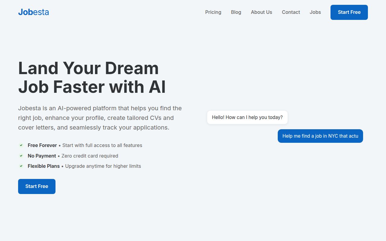 Jobesta screenshot