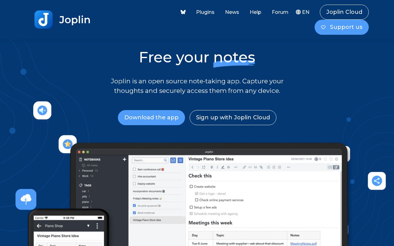 Joplinapp screenshot