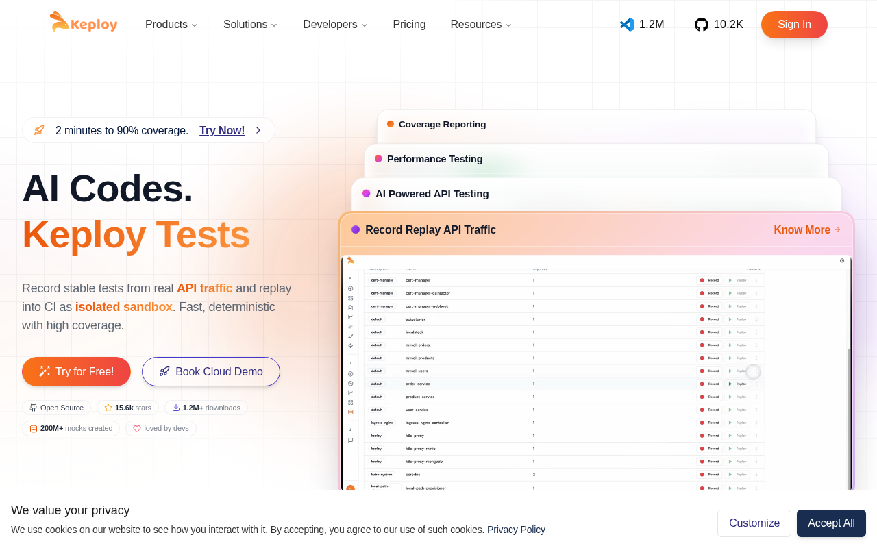 Keploy screenshot