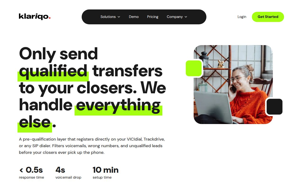 Klariqo: AI Voice Assistants screenshot