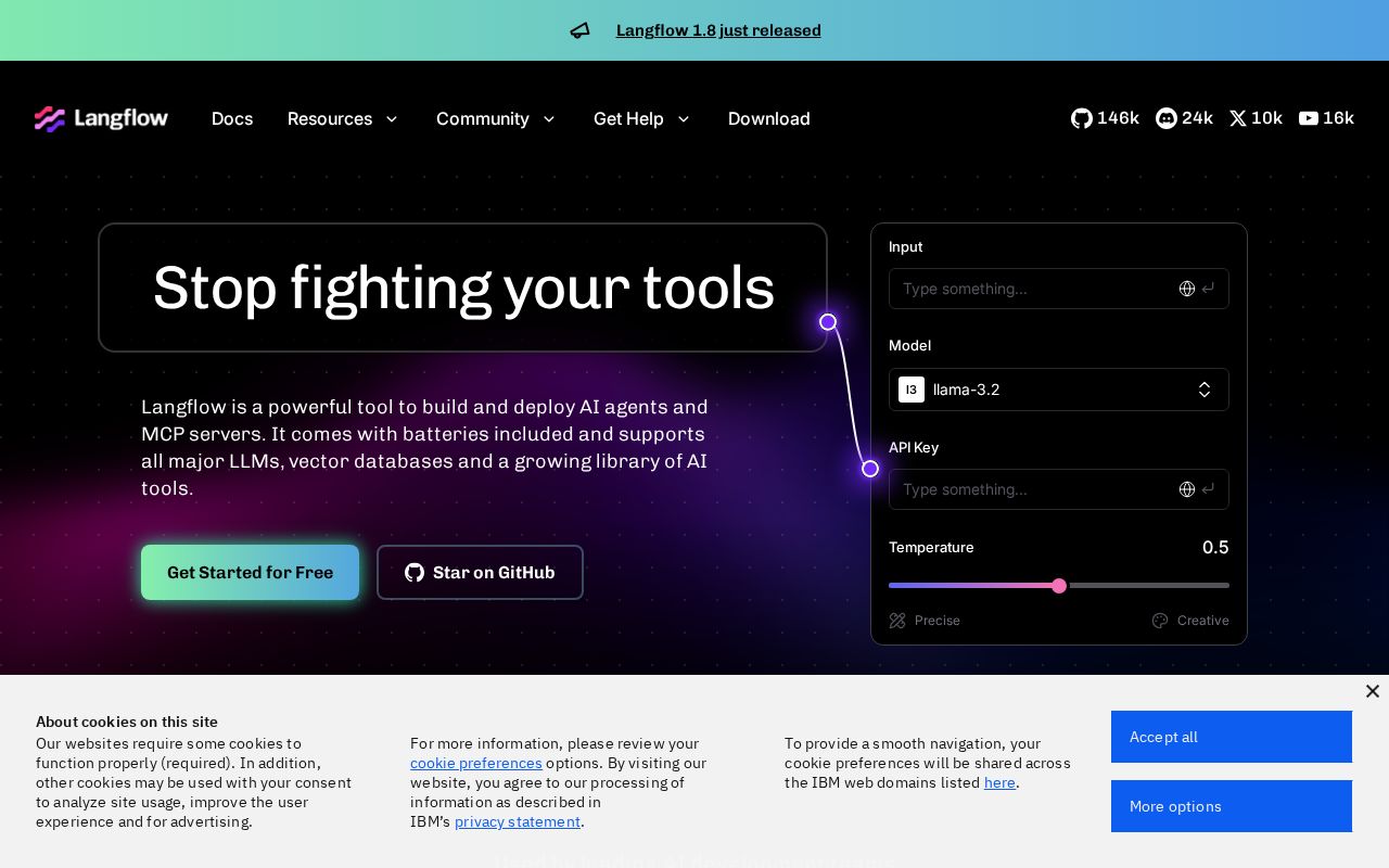 Langflow screenshot