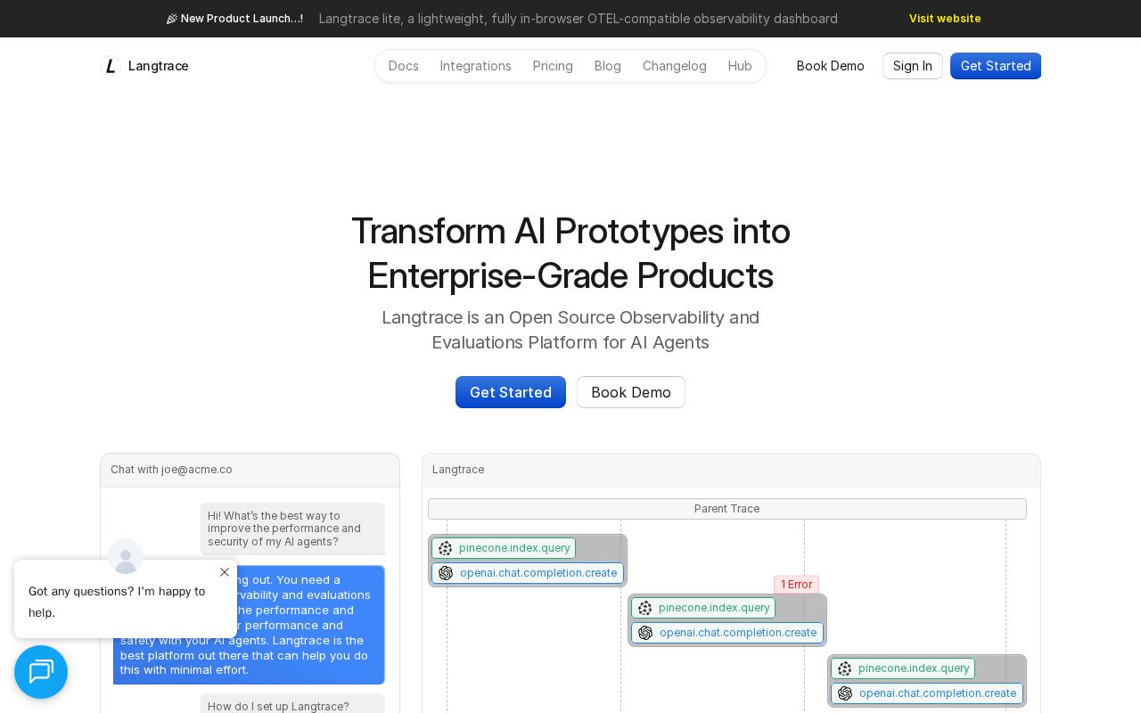 Langtrace AI Review 2026: Pricing, Pros & Alternatives | TryAnAI