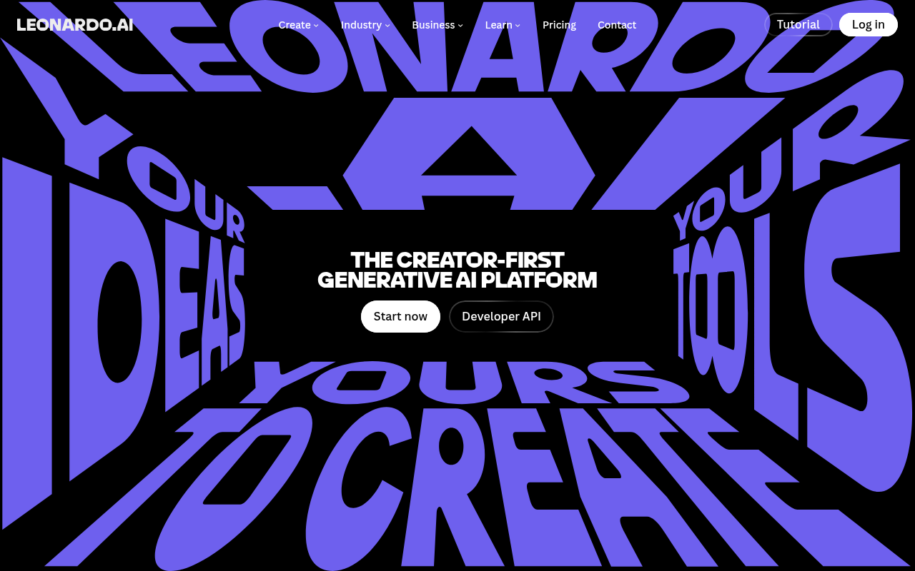 Leonardo AI screenshot