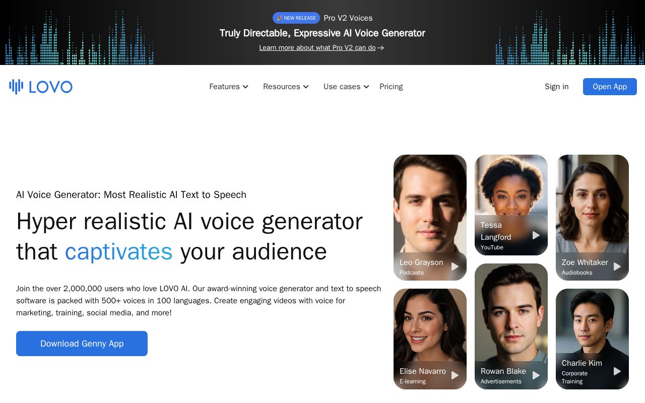 Lovo.ai screenshot