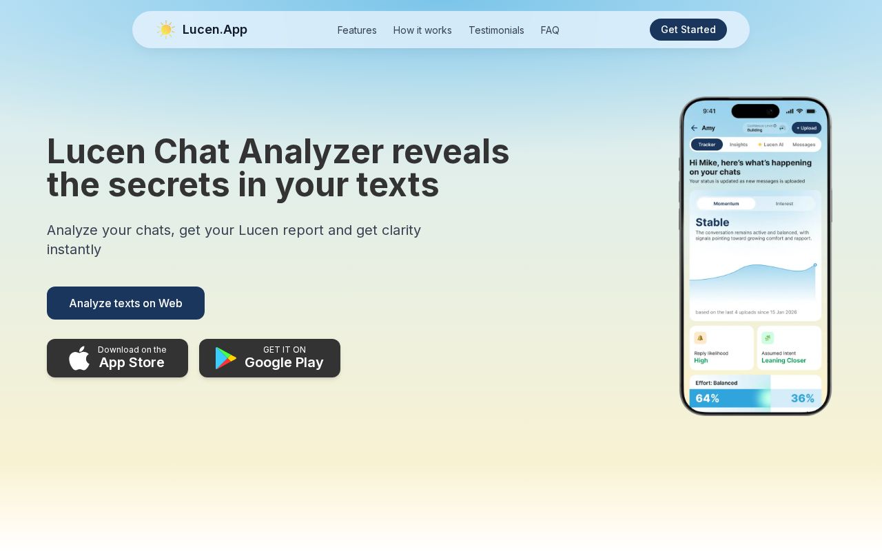 Lucene Android Lucen.app Review 2026: Pricing, Pros & Alternatives | TryAnAI