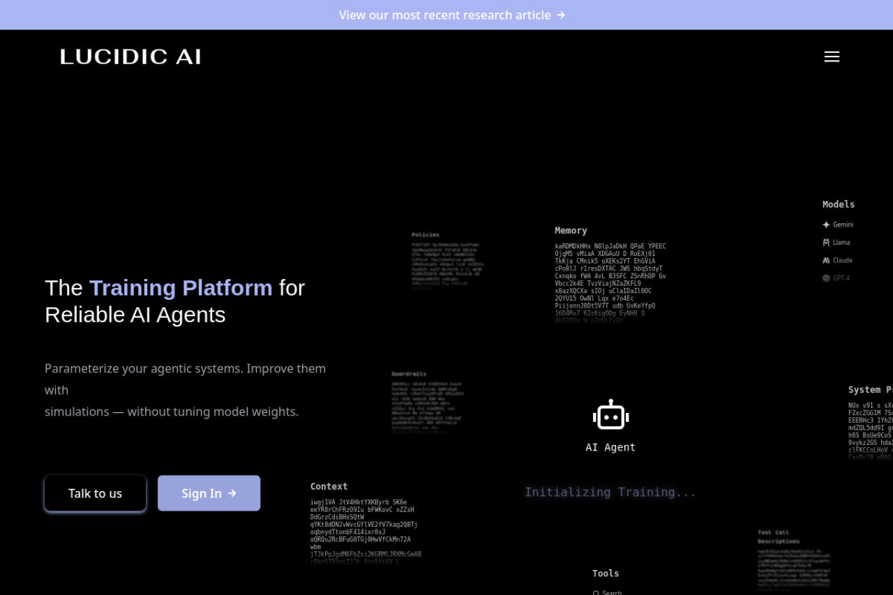 Lucidic.AI screenshot