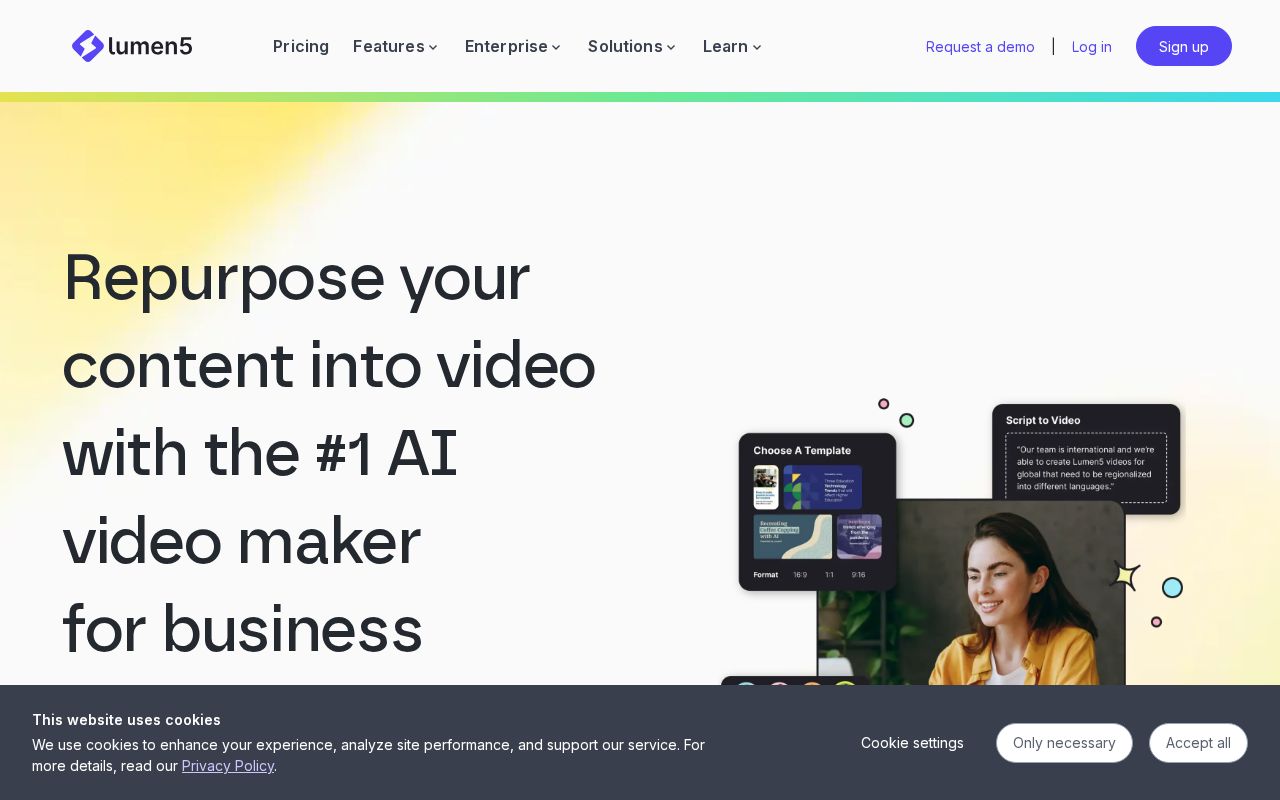 Lumen5 screenshot