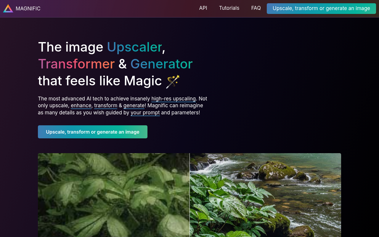 Magnific screenshot