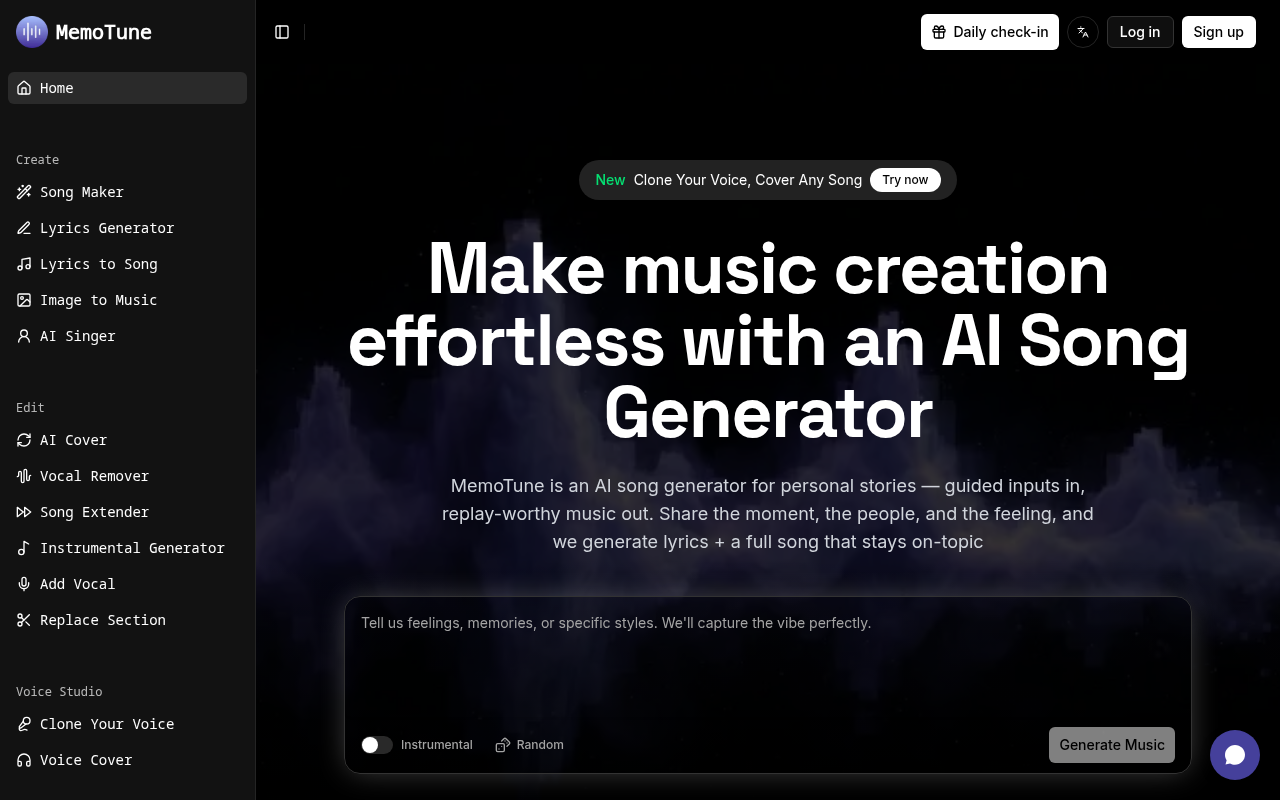 MemoTune screenshot