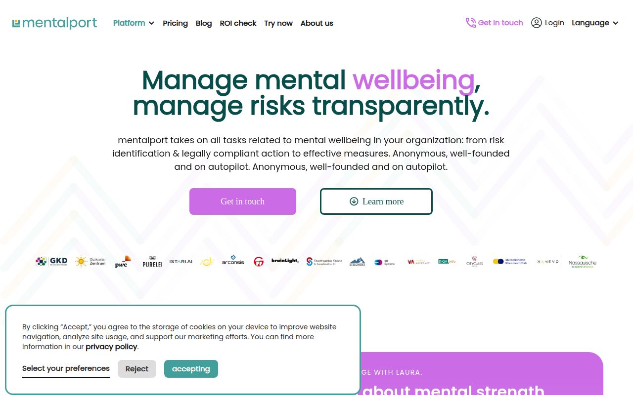 mentalport screenshot