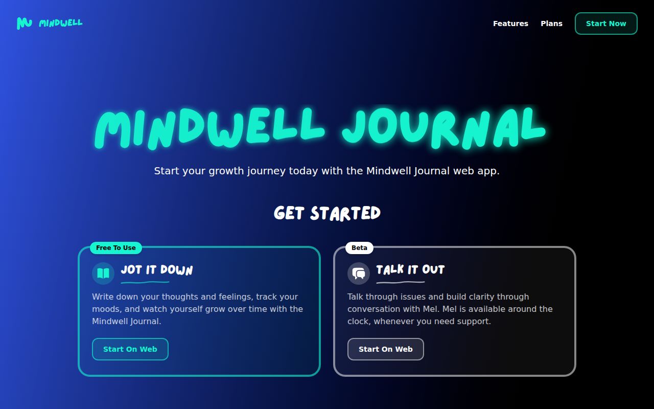 Mindwell screenshot