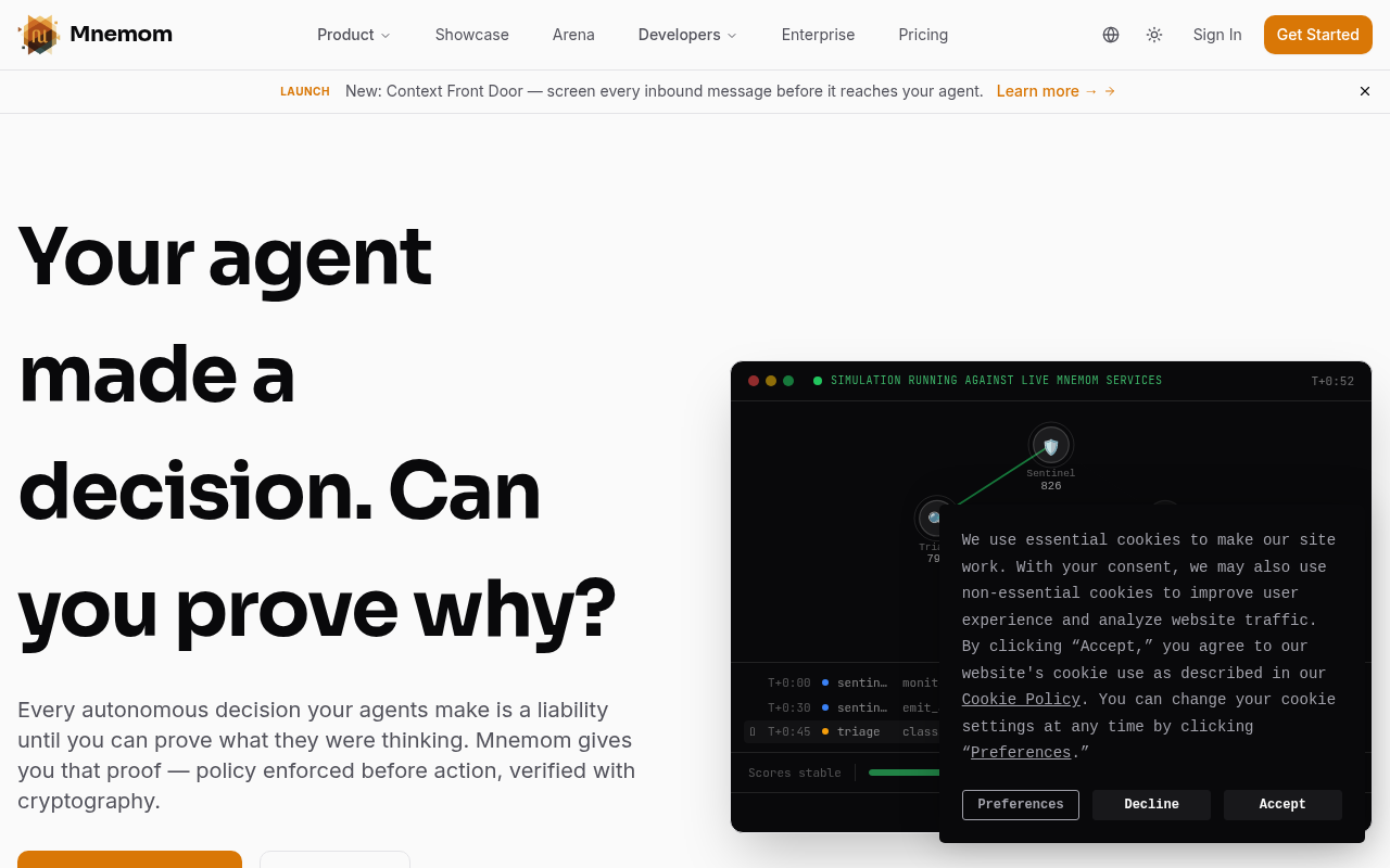 Mnemom screenshot
