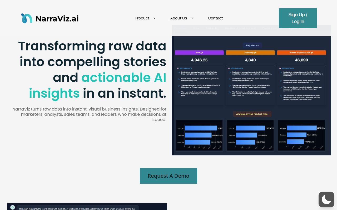 Narraviz.ai screenshot