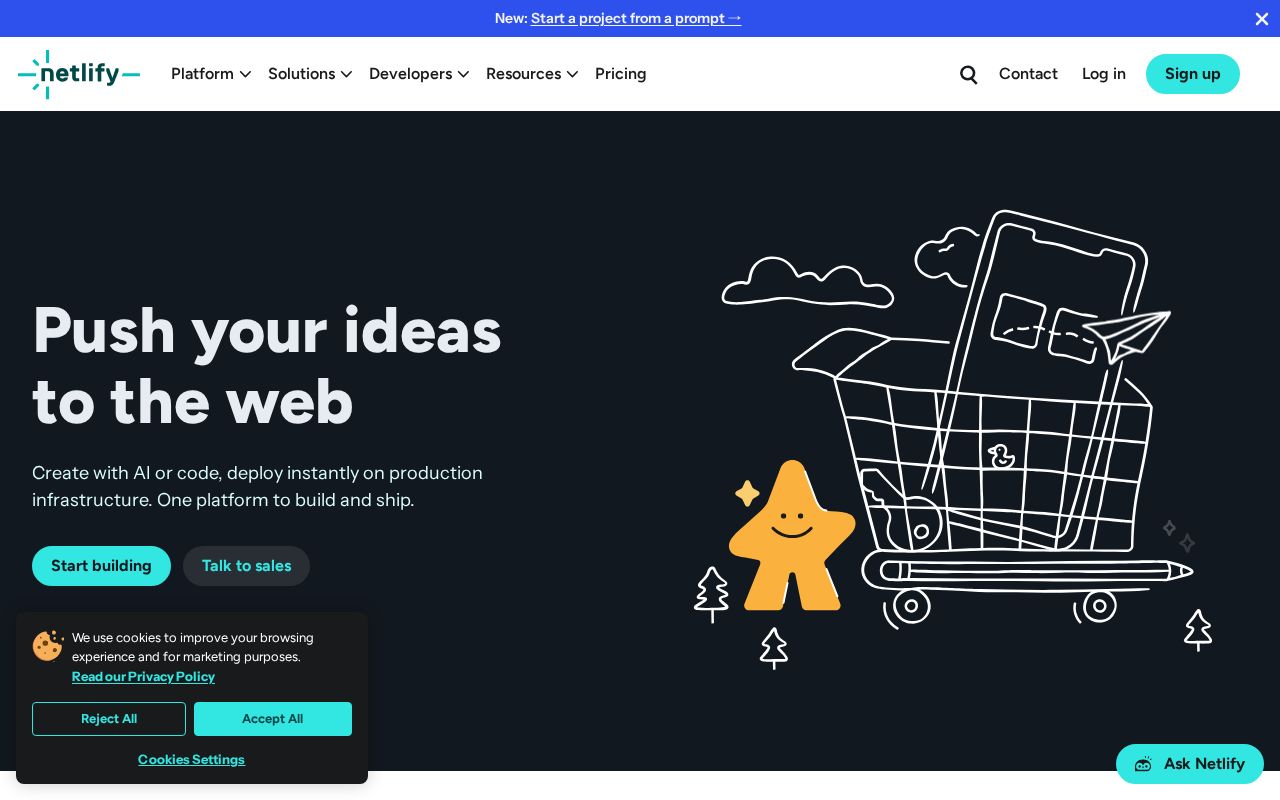 Netlify screenshot