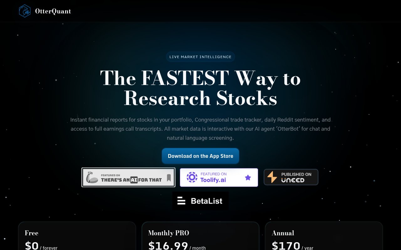 OtterQuant screenshot