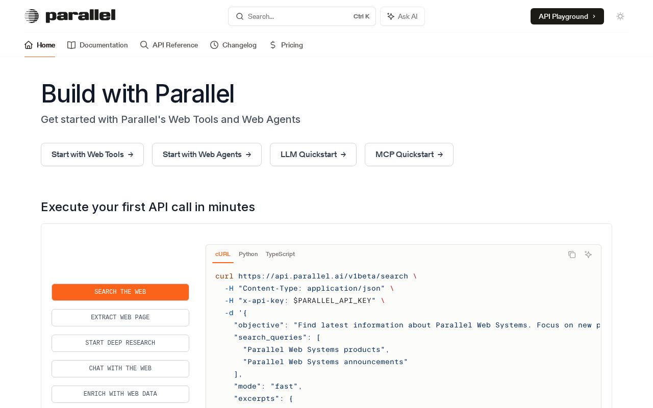 Parallel Monitor API screenshot