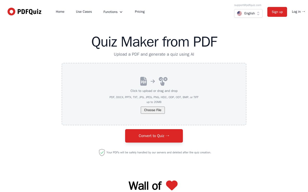 PDFQuiz screenshot